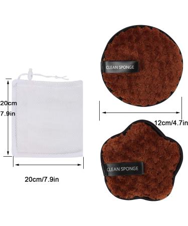 8 Pack Reusable Makeup Remover Pads Facial Cleansing Eraser Face Cleaning Gentle Chemical Free with Laundry Bag 4.7" Diameter - Buy Online on GoSupps.com