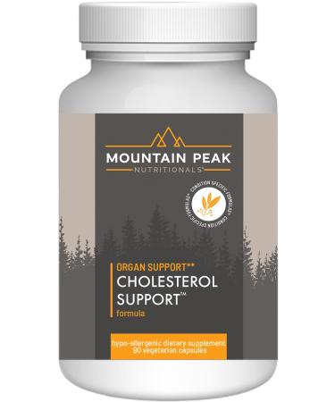 Mountain Peak Nutritionals Cholesterol Support Supplement - with Artichoke Extract CoQ10 & Red Yeast Rice - Plant-Based Formula Supports Heart Health & Healthy Lipid Levels (90 Vegetarian Capsules) 90 Count (Pack of 1)