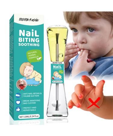10 ml Nail Biting Treatment for Kids Bitter Melon Extract Polish Prevention for Nali Bite Protect & Repair Double Effect for Correct Kids Bad Habits