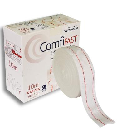 Comfifast Elasticated Tubular Stretch Viscose Bandage - for Small Limbs Red Line 3.5cm (for Limb Circumference 8-15cm) - 10m Roll Red - (3.5cm) x 10m