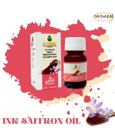 1 Pack Pure & Natural Ink Saffron Oil Cold Pressed El Hawag Elhawag Natural Concentrated Crude Perfect for Face & Body & Skin & Hair No Additives Non GMO Kosher Halal (1 oz / 30 ml) - Buy Online on GoSupps.com