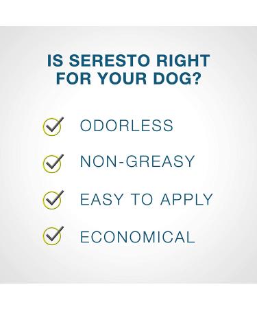 Seresto Flea and Tick Collar for Large Dogs - 8-Month Protection Over 18 lbs - Buy Online on GoSupps.com