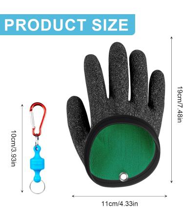 Fhioevt Waterproof Fishing Gloves - Stab-Resistant & Bite-Proof with Magnetic Lock for Safe Handling of Hecht Wels - Ideal for International Fishing Adventures - Buy Online on GoSupps.com