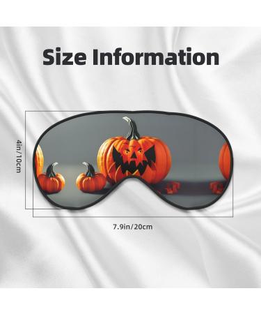 Fall Pumpkin Print Ultra-Soft Eye Mask | Light-Blocking for Optimal Comfort & Restful Sleep International Shipping Available - Buy Online on GoSupps.com