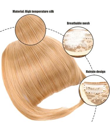 Clip in Fringe Clip in Fringe High Temperature Fiber Clip in Bangs with Temple Hair Fake Flat Bangs Front Face Fake Fringe for Women Girl Style2 - Buy Online on GoSupps.com