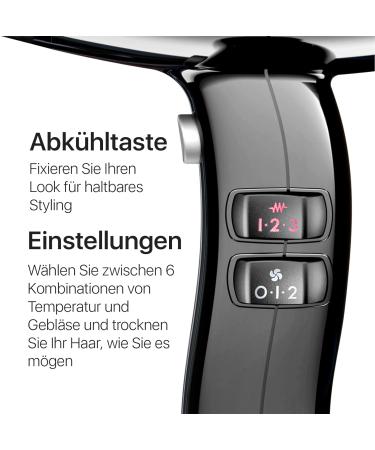 Valera Swiss Silent Jet Light 7500 Professional Hair Dryer - 2000W 6 Temperature Levels Ion Generator & Twist-Proof Cable - Buy Online on GoSupps.com