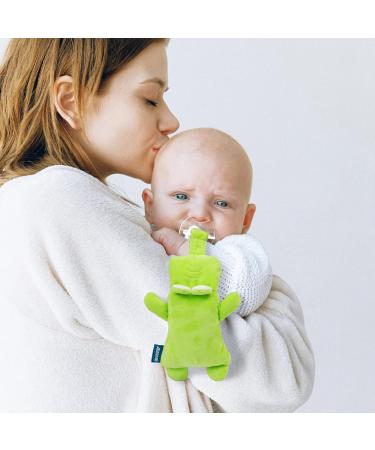 Buy Baby Pacifier with Cuddly Toy Soothing Plush Combi Set for Newborns 0-18 Months Calming Frog Soothie - Buy Online on GoSupps.com