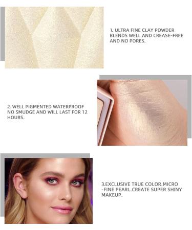 Shimmery Diamond Highlighter Palette - Pearl White #01 - 1.00g - Waterproof & Long Lasting - Buy Online on GoSupps.com