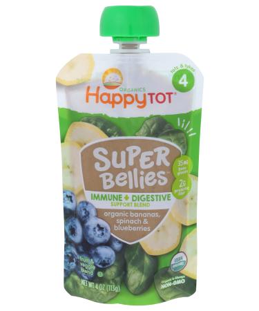 Happy Family Organics Happy Tot Super Bellies Organic Bananas Spinach & Blueberries 4 oz (113 g)