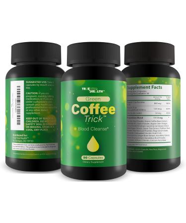 Green Coffee Trick Detox Cleanse - Green Coffee Bean Extract Turmeric Green Tea Extract Garcinia Cambogia Extract & More - Supercharge Your Gut with This Herbal Colon Cleanse & Meta Balance Support - Buy Online on GoSupps.com
