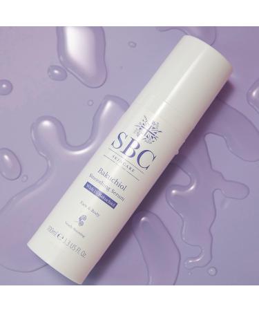 SBC Skincare Bakuchiol Smoothing Serum 100ml Anti-Ageing Face and Body Serum with Hyaluronic Acid and Rosehip Oil Gentle Vegan Friendly Retinol Alternative - Buy Online on GoSupps.com