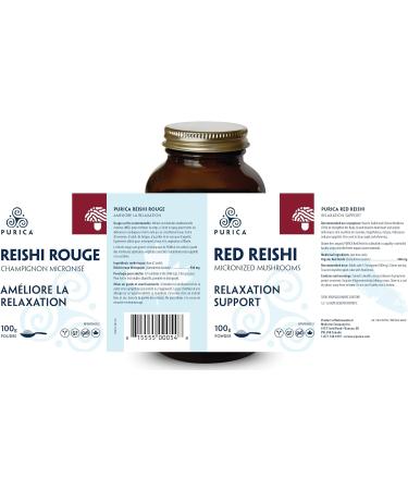 Purica Red Reishi Micronized Mushroom Powder 100g - Premium Micronized Reishi Mushroom Supplement for Enhanced Wellness Optimal Absorption Non-GMO Immune & Energy Support 100 g (Pack of 1) - Buy Online on GoSupps.com