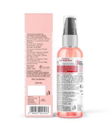 Buy Buds & Berries Apple & Goji Berry Anti-Frizz Hair Serum - Smooth Glossy Hair No Sulphate or Paraben - 100 ml | International Shipping Available - Buy Online on GoSupps.com