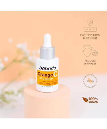 Babaria Vitamin C Face Serum 1 oz | Improve Elasticity, Reduce Dark Spots, Protect Against Pollutants | Glowing & Anti-Aging Formula - Buy Online on GoSupps.com