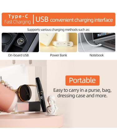 EYECURL Heated Eyelash Curler USB Rechargeable - Fast Heating Electric Curler for Long-Lasting Lashes - Black X8 - Buy Online on GoSupps.com