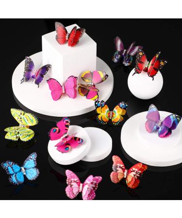 Iridescent Butterfly Dreadlocks Beads - 20 Pieces Hair Cuffs Clips Rings for Women and Girls | Colorful Braiding Hair Jewelry - Buy Online on GoSupps.com