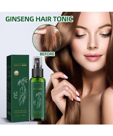 Ginseng Hair Tonic Ginger Hair Care Nutrient Solution Ginseng Hair Essential Oil Hair Growth Serum Spray Hair Growth for Men Women for Activating Dormant Hair and Follicles - Buy Online on GoSupps.com