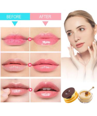 Bee Balm Lip Balm Honey Pot 2 Pack - Moisturizing Hydrating Lip Mask with Propolis, Honey & Strawberry - Prevents Dry, Cracked Lips - Exfoliating Scrub - 1.45 oz (Pack of 2) - Buy Online on GoSupps.com