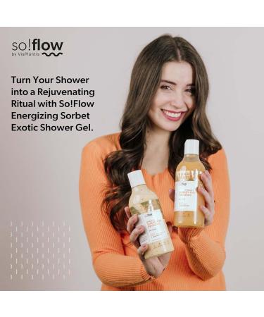 Shop Soflow Energetic Sorbet Exotic Shower Gel with Jojoba Invigorating Skin-Softening Shower Experience with Exotic Fruits International Shipping Available - Buy Online on GoSupps.com