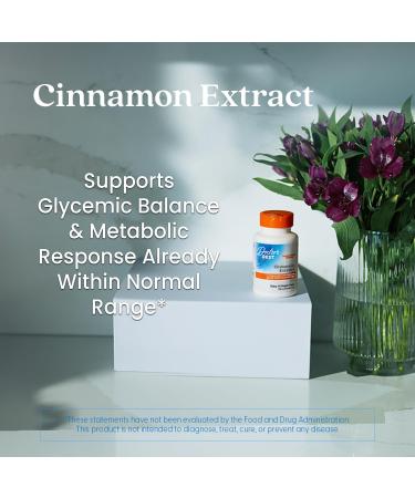 Doctors Best Cinnamon Extract with CinSulin Supports Glycemic Balance & Metabolic Response Already Within Normal Range Non-GMO Gluten Free Soy Free Vegan 120 Veggie Caps - Buy Online on GoSupps.com