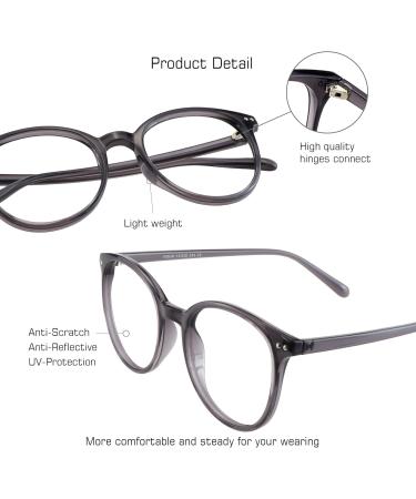 Vision Global Blue Light Blocker Glasses for Men & Women - Anti-Eye Pollution Stylish Cat Eye Frames +2.75 Enlargement - Buy Online on GoSupps.com