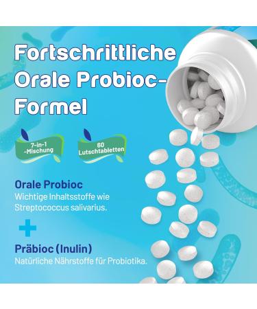 Joiavvy Oral Probiotics 11 Billion CFU for Oral Flora 7in1 Probiotic Lozenges with BLIS K12 & M18 Sugar Free Natural Mint Flavor 60 Count Pack of 2 - Buy Online on GoSupps.com