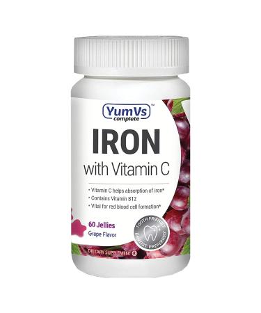 YumV's Iron with Vitamin C Grape Flavor 60 Jellies