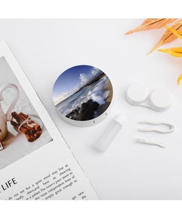 Buy Beach Print Contact Lens Case - Travel-Friendly Plastic Case | International Shipping Available - Buy Online on GoSupps.com