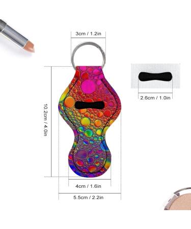 Poceacles Women's and Girls' Keychain - Lipstick - Glossy Lip Balm - Neoprene Pouch - Wrist Strap Rainbow Bubble - Buy Online on GoSupps.com