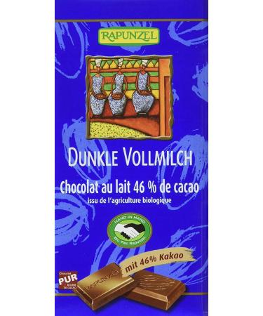 Rapunzel Organic Rapunzel Whole Milk Dark Chocolate 46% HIH (1 x 100g)