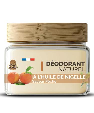 D odorant Naturel l Huile de Nigelle Senteur P che Baume D o sans sels d aluminium Dur e 2 3 mois 50ml P che 50 ml (Lot de 1)