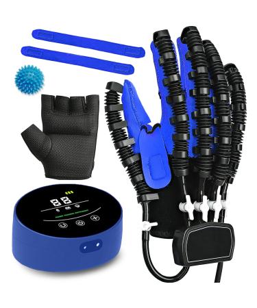 Rehabilitation Robot Gloves for Stroke Hemiplegia Patients Equipment for Hand Pain Relief Therapy Hand Exerciser Aids Robotic Glove(Size:Right Hand XL Color:Blue) Right Hand XL Blue