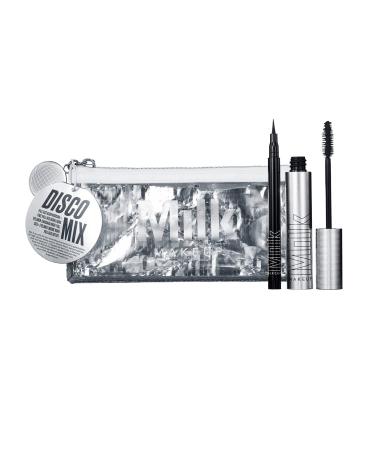 Milk Milkup Disco Mix Eye Kit KUSH Volumizing Black Mascara Boom and KUSH Liquid Waterproof Black Eyeliner Pen Loud - Eye Makeup Gift Set Longwear Vegan Cruelty-Free