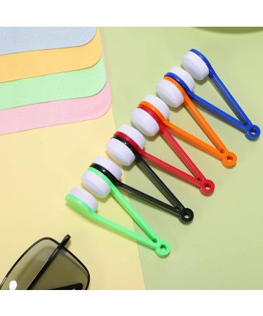 Lurrose 10pcs Microfiber Eyeglass Cleaner Cloth & Brush Set for Glasses and Screens - Buy Online on GoSupps.com