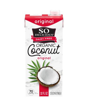 So Delicious Dairy Free Shelf-Stable Coconut Milk, Original, Vegan, Non-GMO Project Verified, 1 Quart