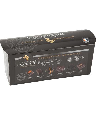 CHEVALIERS D'ARGOUGES French Master Chocolatiers - Assortment of dark chocolates 70% - Ballotin tasting 365g - Buy Online on GoSupps.com