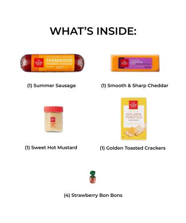 Hickory Farms Sausage & Cheese Gift Box | Gourmet Food Basket for Small Gatherings & Special Occasions - Buy Online on GoSupps.com