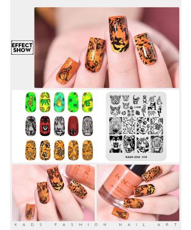 KADS Nail Art Stamping Plates Set Image Template Stencils Pattern with Stamping Plates Holder Case Organizer (ZO018) - Buy Online on GoSupps.com