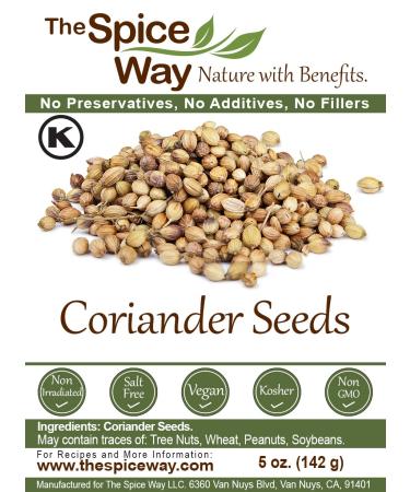 The Spice Way Coriander Seeds - 5 oz: Premium Quality Spice for Cooking and Seasoning - Buy Online on GoSupps.com