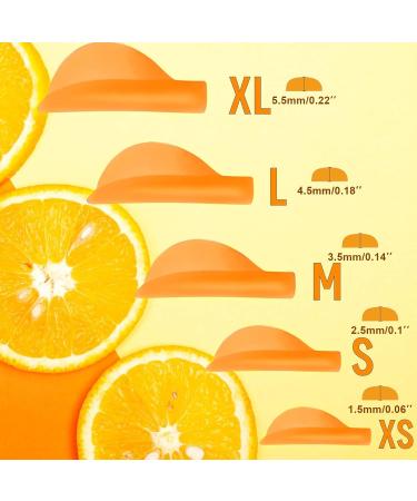 Wekuw 10-Piece Silicone Eyelash Lift Pads - Ideal for Curved Eyelash Styling - Orange Lash Lift Tools - Buy Online on GoSupps.com