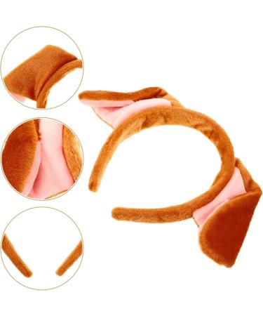 TOVINANNA 1pc Puppy Headband Girls Dresses Clothing Keychain Accessories Hijab Golden Puppy Ears Dog Ear Hair Hoop Cloth Headdress Cosplay Hairband Cartoon Hair Hoop Pointy Fabric Ear Cuffs One Size Yellow - Buy Online on GoSupps.com