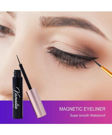Vanalia Magnetic Eyelashes and Eyeliner Kit - 5D False Lashes, 5 Pairs with Tweezers - Easy to Wear, No Glue Needed - Pack of 1 - Buy Online on GoSupps.com