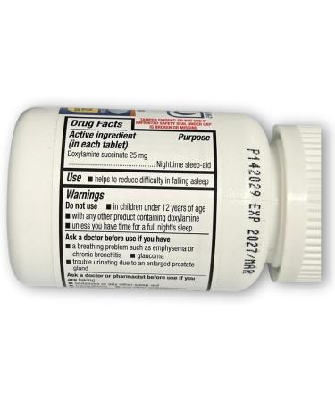 Doxylamine Succinate- Tablets Nighttime 32 Count Sleep Aid 25mg (Pack of 1) Boxed by Fusion Shop Store - Buy Online on GoSupps.com