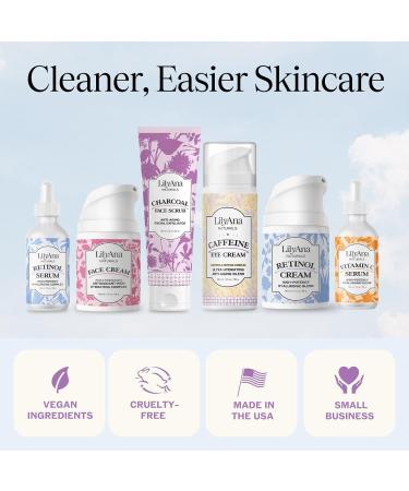 LilyAna Naturals Face Cream 1.7oz and Caffeine Eye Cream 1oz Bundle - Buy Online on GoSupps.com