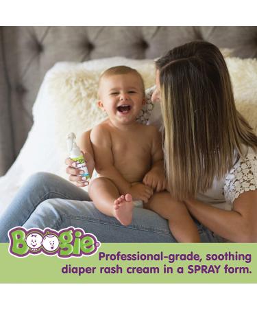 Boogie Bottoms Diaper Rash Cream Spray - Travel Friendly, No-Rub Application - Sensitive Skin - 1.7 oz - 200+ Sprays - Boogie Wipes Brand - Buy Online on GoSupps.com