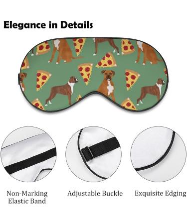 Boxer Dog Pizza Sleep Mask - FunnyStar Soft Eye Cover for Sleeping with Adjustable Strap - Buy Online on GoSupps.com