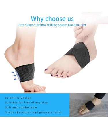 Plantar Fasciitis Relief + Copper Arch Support Brace (1 Pair) | Orthotic Support for Foot Pain, Flat Feet, High Arches | Women's Small Size - Buy Online on GoSupps.com