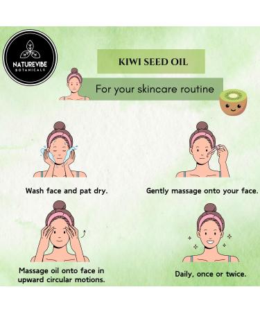 Naturevibe Botanicals Kiwi Oil 32 oz | 100% Pure & Natural | Best for Skin & Hair Care - Buy Online on GoSupps.com