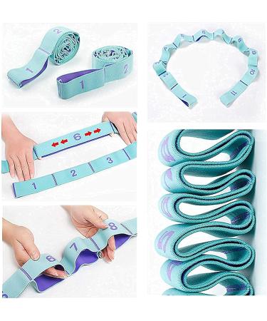 WowDude Stretching Straps - 11 Loop Elastic Exercise Band for Legs, Arms, Yoga, Pilates & Physical Therapy - Buy Online on GoSupps.com