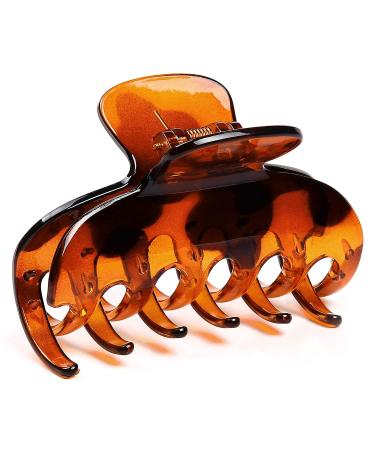 Vsiopy 3.5 Inch Strong Hold Hair Claw Clips for Women - Nonslip Big Tortoise Hair Clips (4 Packs) - Buy Online on GoSupps.com